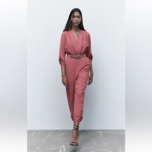 Zara Belted Jumpsuit